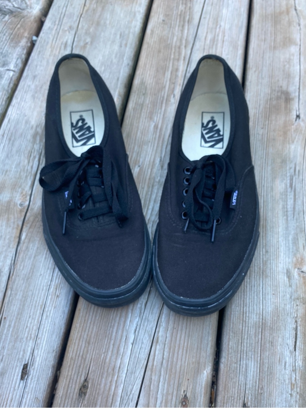 Black on Black Vans